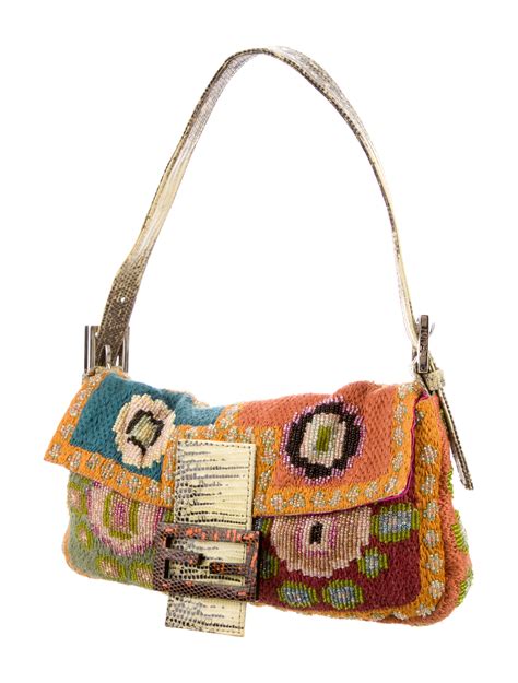 vintage fendi beaded baguette bag|vintage fendi bags authenticity.